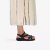 Cecily Mix – flade sandaler i sort kombination til kvinder Cecily Mix – flade sandaler i sort kombination til kvinder
