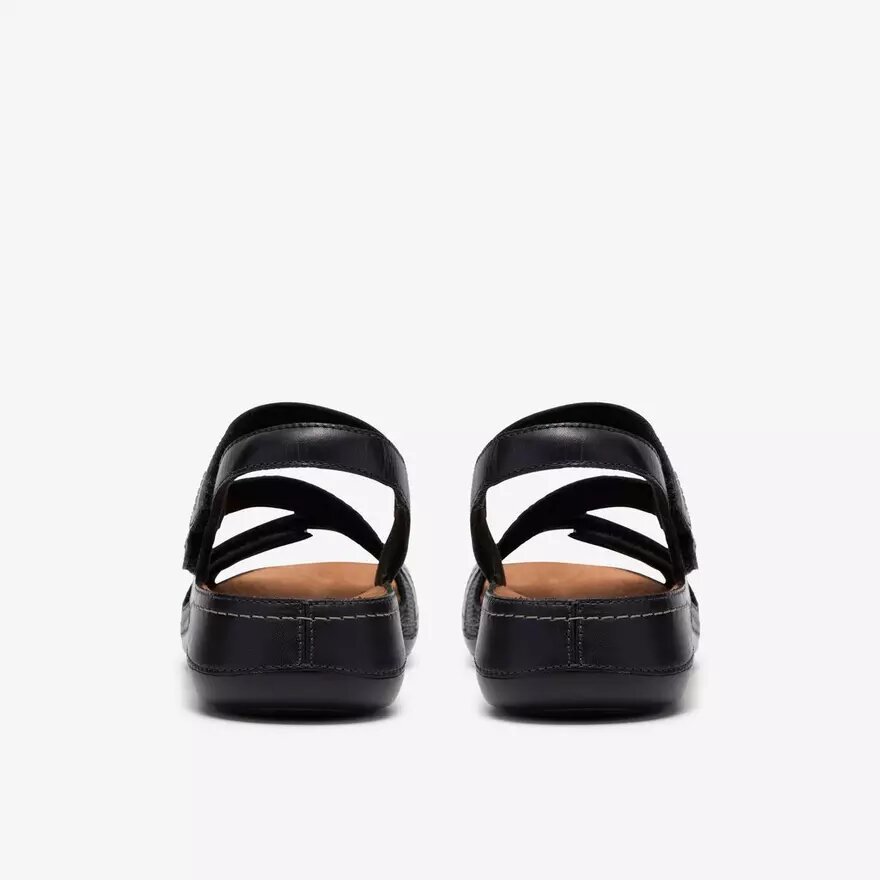 Cecily Mix – flade sandaler i sort kombination til kvinder Cecily Mix – flade sandaler i sort kombination til kvinder