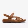 Cecily Rem-sandaler i tan farve for kvinder Cecily Rem-sandaler i tan farve for kvinder