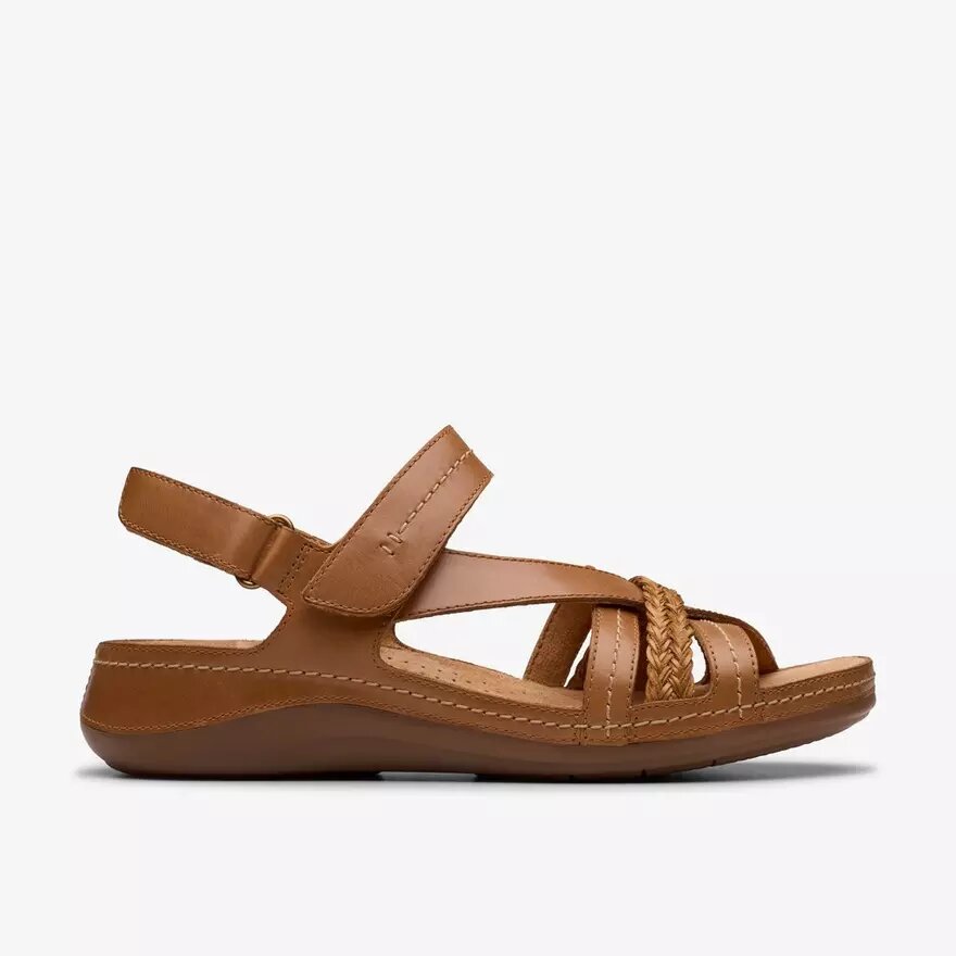 Cecily Rem-sandaler i tan farve for kvinder Cecily Rem-sandaler i tan farve for kvinder