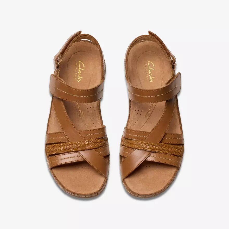 Cecily Rem-sandaler i tan farve for kvinder Cecily Rem-sandaler i tan farve for kvinder