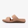 Cecily Step flade sandaler i beige nubuck til kvinder Cecily Step flade sandaler i beige nubuck til kvinder