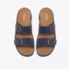 Cecily Step flade sandaler i navy nubuck til kvinder Cecily Step flade sandaler i navy nubuck til kvinder