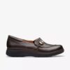 Certina Ease mørkebrune læderslip-ons til kvinder Certina Ease mørkebrune læderslip-ons til kvinder