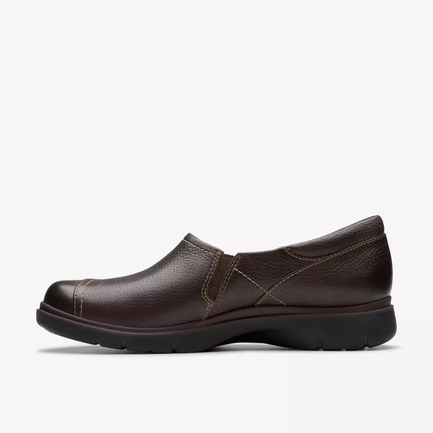 Certina Ease mørkebrune læderslip-ons til kvinder Certina Ease mørkebrune læderslip-ons til kvinder