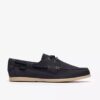 Charmouth Lace Navy sejlersko til mænd i nubuck