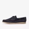 Charmouth Lace Navy sejlersko til mænd i nubuck