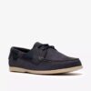 Charmouth Lace Navy sejlersko til mænd i nubuck