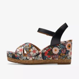 Chicly Floral sorte kilehæle til kvinder