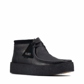 Clarks x Vandy The Pink Skeleton Wallabee V2 Læderlak “Sort” 26163169