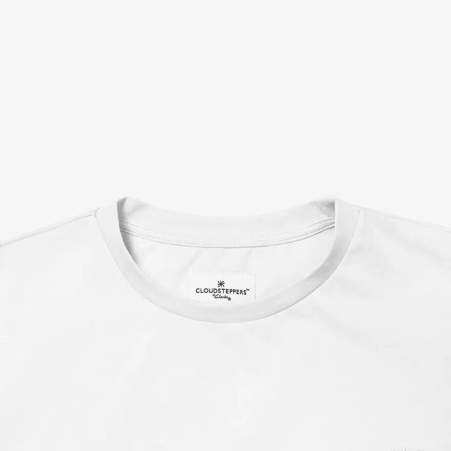 Cloudsteppers Core Tee hvid Cloudsteppers Core Tee hvid