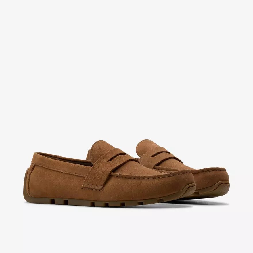 Corsley Bar Cola-loafers i ruskind til herre Corsley Bar Cola-loafers i ruskind til herre