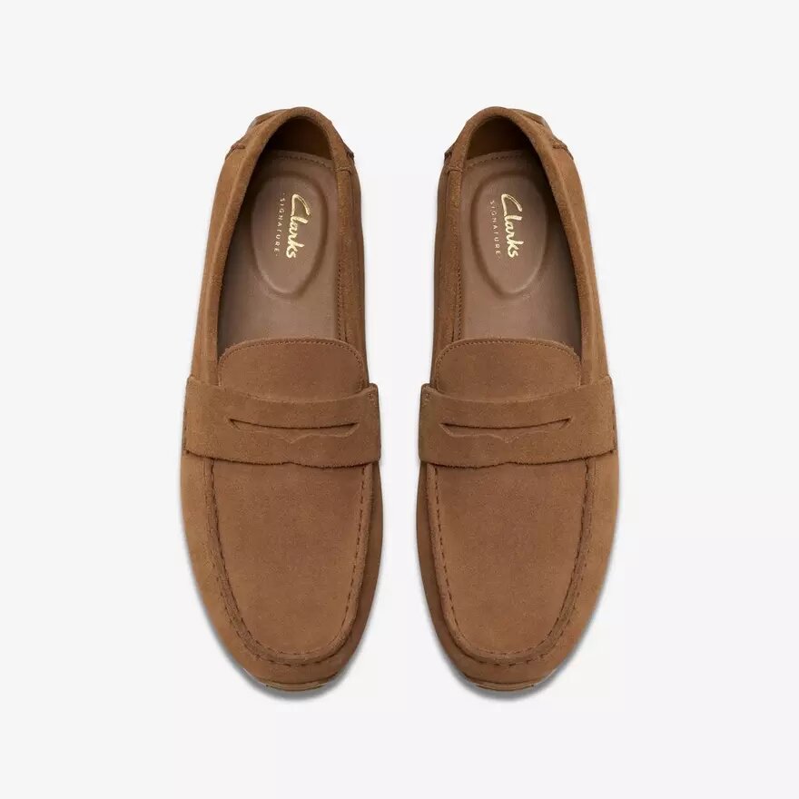 Corsley Bar Cola-loafers i ruskind til herre Corsley Bar Cola-loafers i ruskind til herre