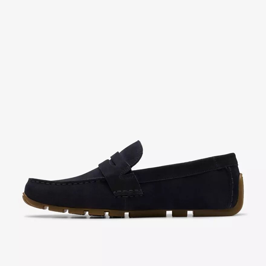 Corsley Bar navyfarvede ruskinds Loafers til herre Corsley Bar navyfarvede ruskinds Loafers til herre