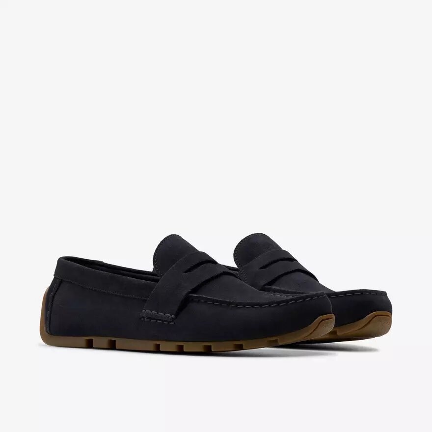 Corsley Bar navyfarvede ruskinds Loafers til herre Corsley Bar navyfarvede ruskinds Loafers til herre