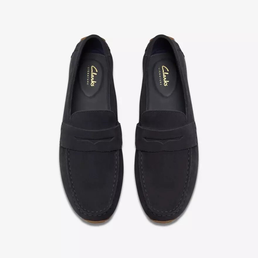 Corsley Bar navyfarvede ruskinds Loafers til herre Corsley Bar navyfarvede ruskinds Loafers til herre