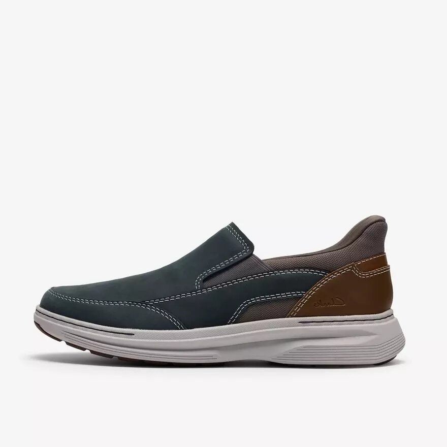 Craftwell Step Slip-on til mænd i marineblåt læder Craftwell Step Slip-on til mænd i marineblåt læder