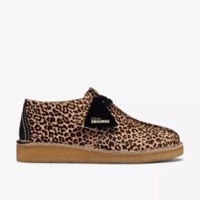 Desert Trek-sko til kvinder med leopardmønster