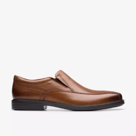 Dresslite Step loafers til mænd i mørkebrunt læder