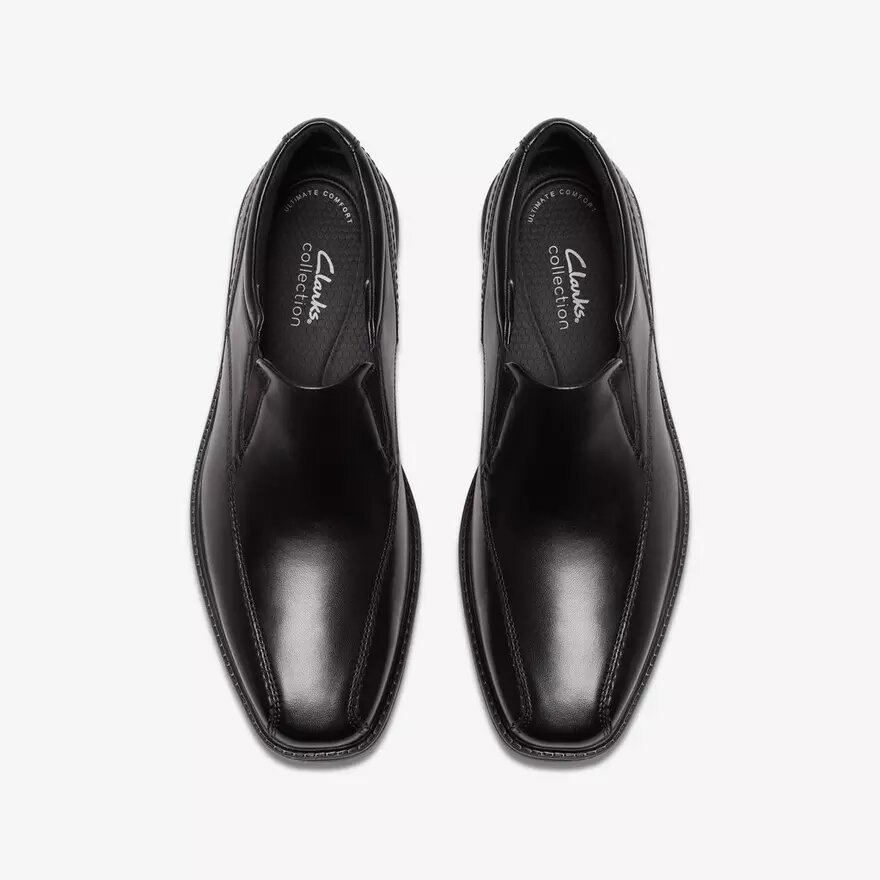 Dresslite Step sort læderloafer til herre Dresslite Step sort læderloafer til herre