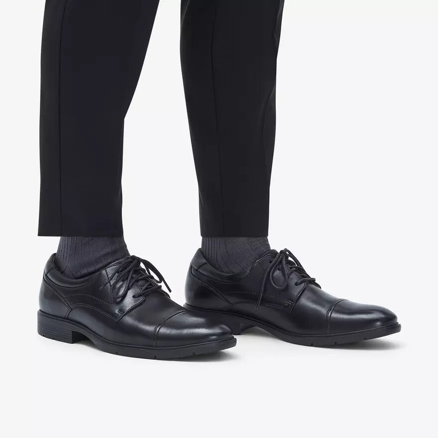 Eldredge Cap sorte læder-Oxfords til mænd | Clark’s Eldredge Cap sorte læder-Oxfords til mænd | Clark’s
