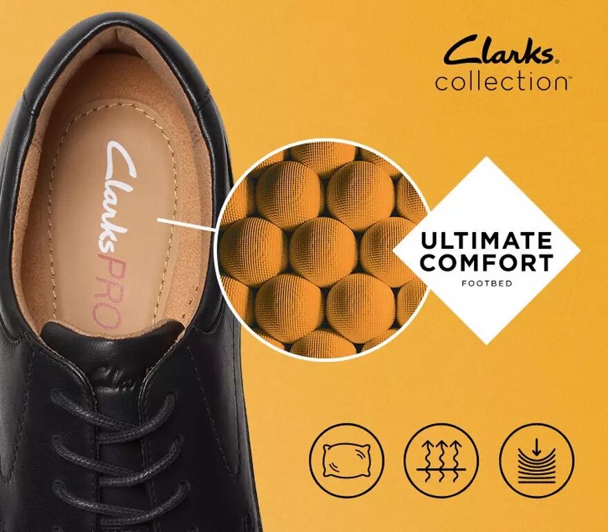 Eldredge Cap sorte læder-Oxfords til mænd | Clark’s Eldredge Cap sorte læder-Oxfords til mænd | Clark’s