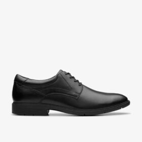 Eldredge Oxford-sko til mænd i sort læder | clarks
