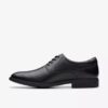 Eldredge Oxford-sko til mænd i sort læder | clarks