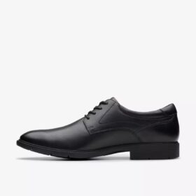Eldredge Oxford-sko til mænd i sort læder | clarks