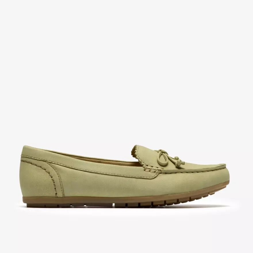 Elliotte Sail Sage nubuck-mokkasiner til kvinder Elliotte Sail Sage nubuck-mokkasiner til kvinder
