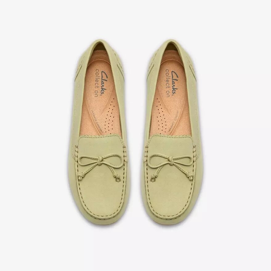 Elliotte Sail Sage nubuck-mokkasiner til kvinder Elliotte Sail Sage nubuck-mokkasiner til kvinder