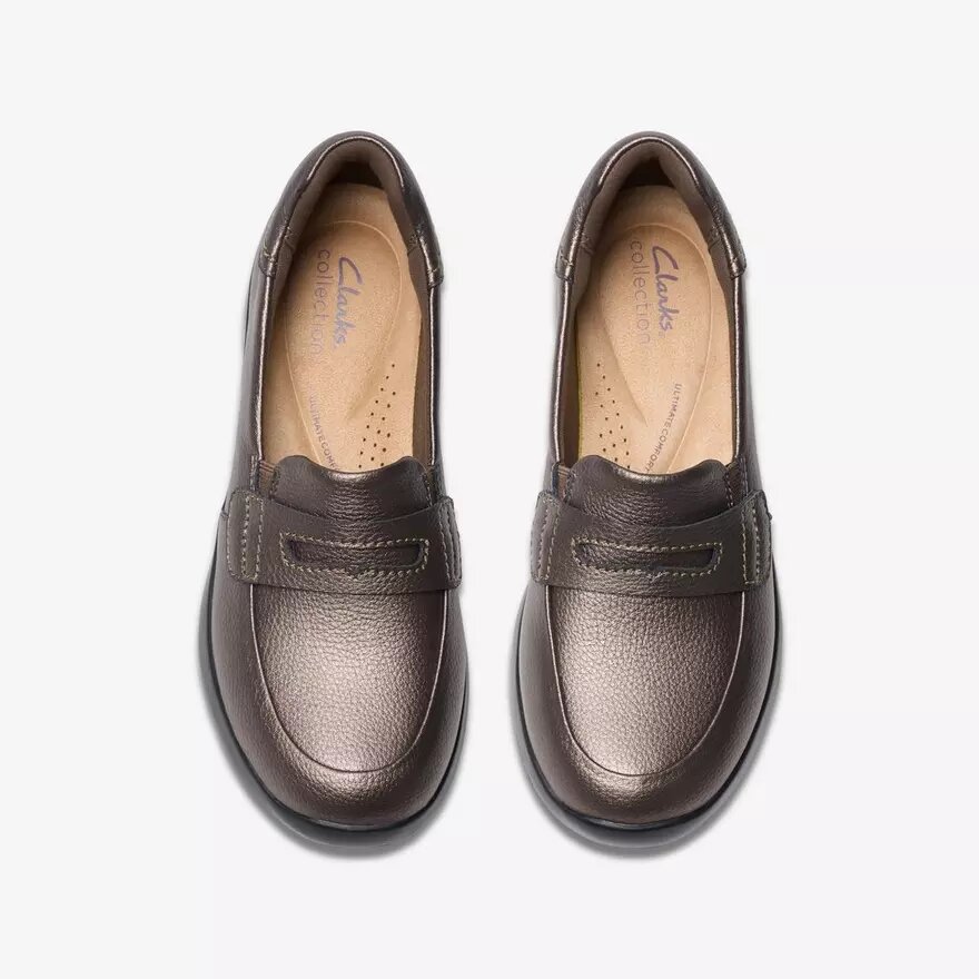 Ellowyn Penny Bronze Metallic slip-on-sko til kvinder Ellowyn Penny Bronze Metallic slip-on-sko til kvinder