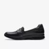 Ellowyn Penny sort læder-Slip-ons til kvinder Ellowyn Penny sort læder-Slip-ons til kvinder