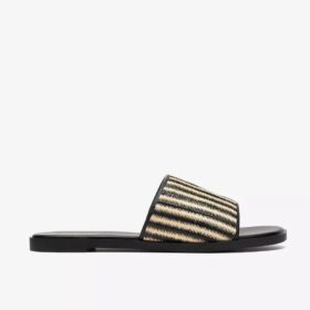Erisia Strap2 sorte flade sandaler til kvinder Erisia Strap2 sorte flade sandaler til kvinder