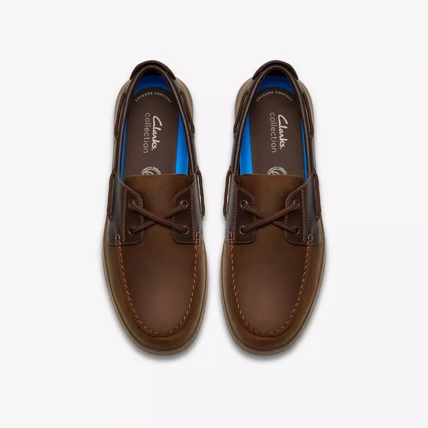 Flexway 2Eye sejlersko til mænd i brun nubuck Flexway 2Eye sejlersko til mænd i brun nubuck