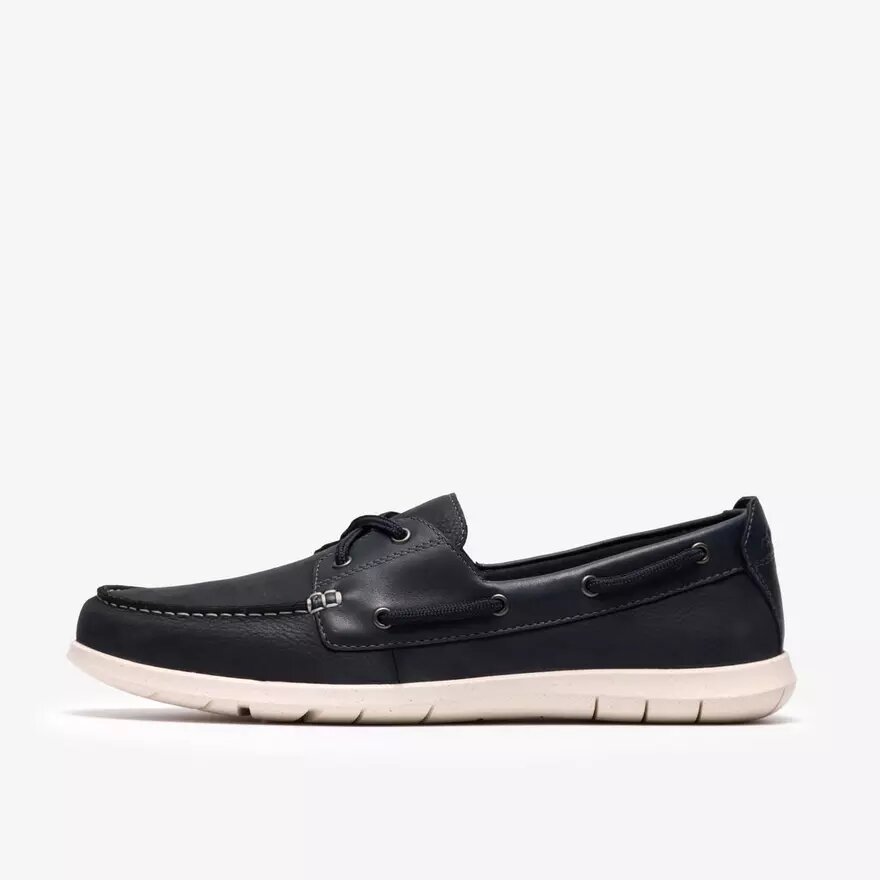 Flexway 2Eye sejlersko til mænd i marineblå nubuck Flexway 2Eye sejlersko til mænd i marineblå nubuck