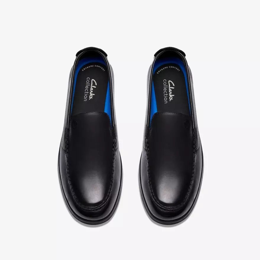 Flexway Step sorte glatte Loafers Flexway Step sorte glatte Loafers