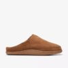 Frien Wall Tan slip-on hjemmesko til mænd