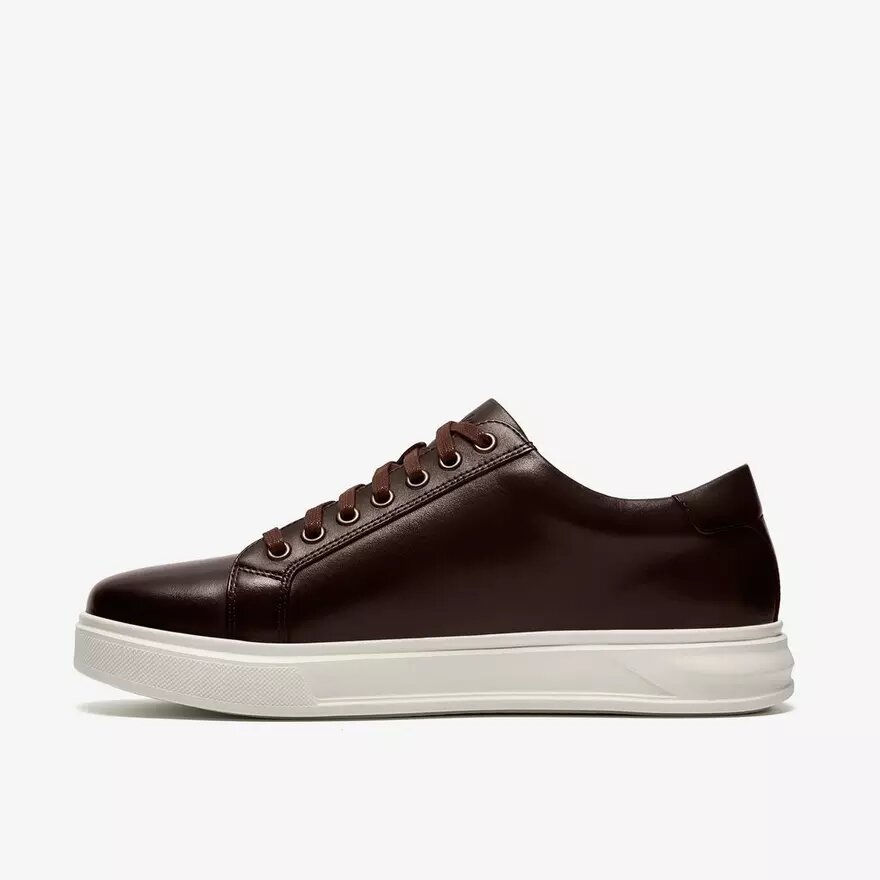 Goswell Tie brune lædersneakers til mænd Goswell Tie brune lædersneakers til mænd