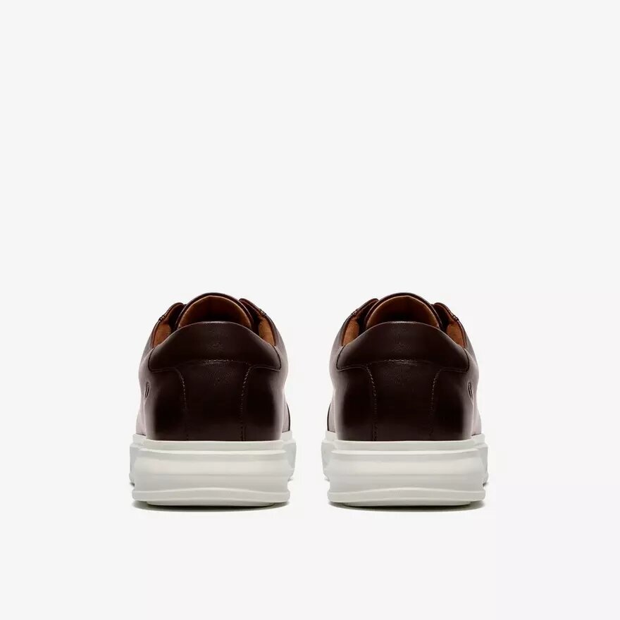 Goswell Tie brune lædersneakers til mænd Goswell Tie brune lædersneakers til mænd