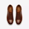 Goswell Tie sneakers i tan læder for mænd Goswell Tie sneakers i tan læder for mænd