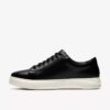 Goswell Tie sort lædersneaker til mænd