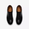 Goswell Tie sort lædersneaker til mænd