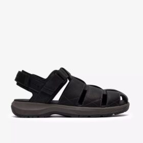 Guideview Cove herresandal i sort læder Guideview Cove herresandal i sort læder