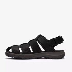 Guideview Cove herresandal i sort læder Guideview Cove herresandal i sort læder