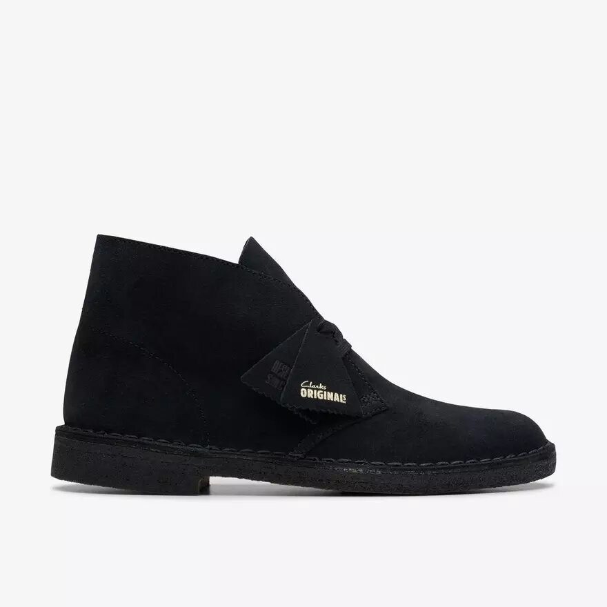 Herre Desert Boot – sorte ruskinds-desert støvler fra USA Herre Desert Boot – sorte ruskinds-desert støvler fra USA