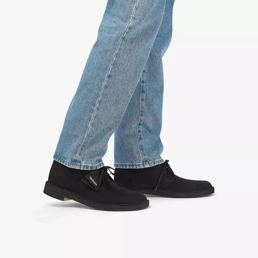 Herre Desert Boot – sorte ruskinds-desert støvler fra USA Herre Desert Boot – sorte ruskinds-desert støvler fra USA