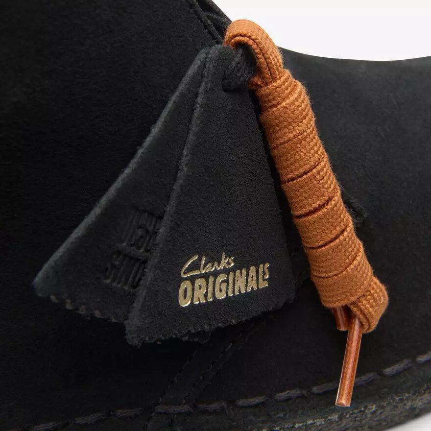 Herre Desert Boot – sorte ruskinds-desert støvler fra USA Herre Desert Boot – sorte ruskinds-desert støvler fra USA