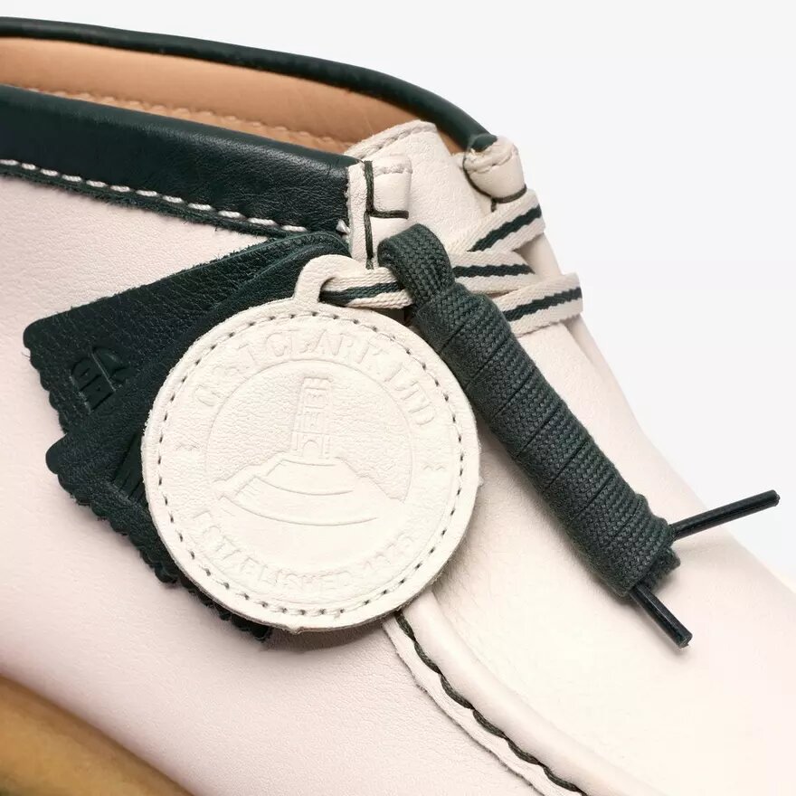 Herre Walla Boot Rb i hvidt læder fra Wallabees Herre Walla Boot Rb i hvidt læder fra Wallabees