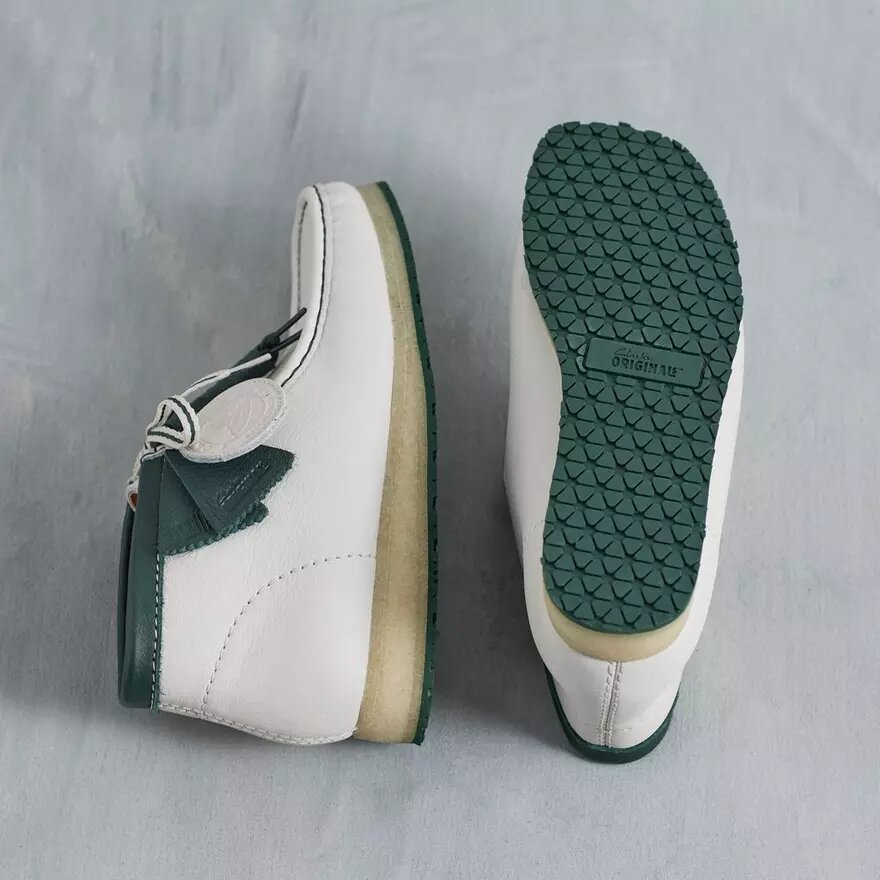 Herre Walla Boot Rb i hvidt læder fra Wallabees Herre Walla Boot Rb i hvidt læder fra Wallabees